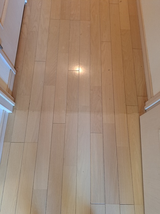 上が剥離前で下が剥離後の写真です